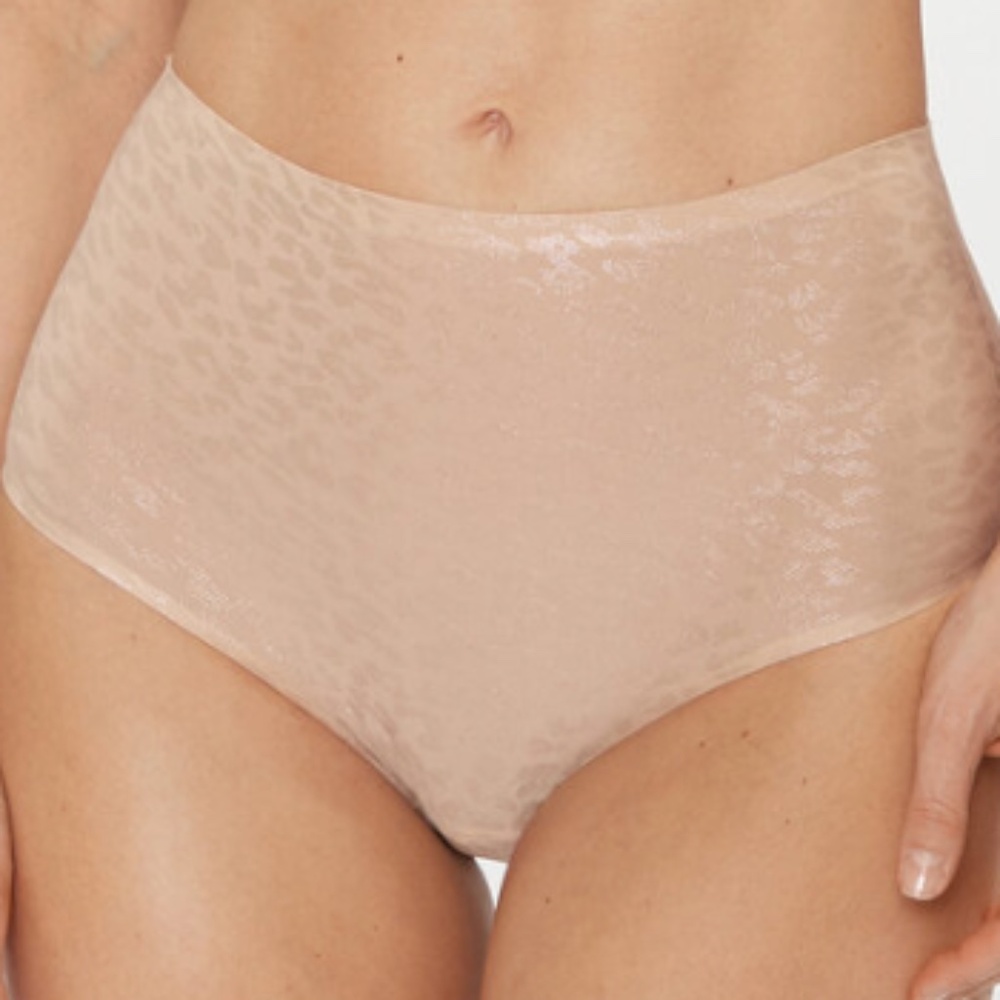 Chantelle Womens SoftStretch High Waisted Brief - Beige Polyamide